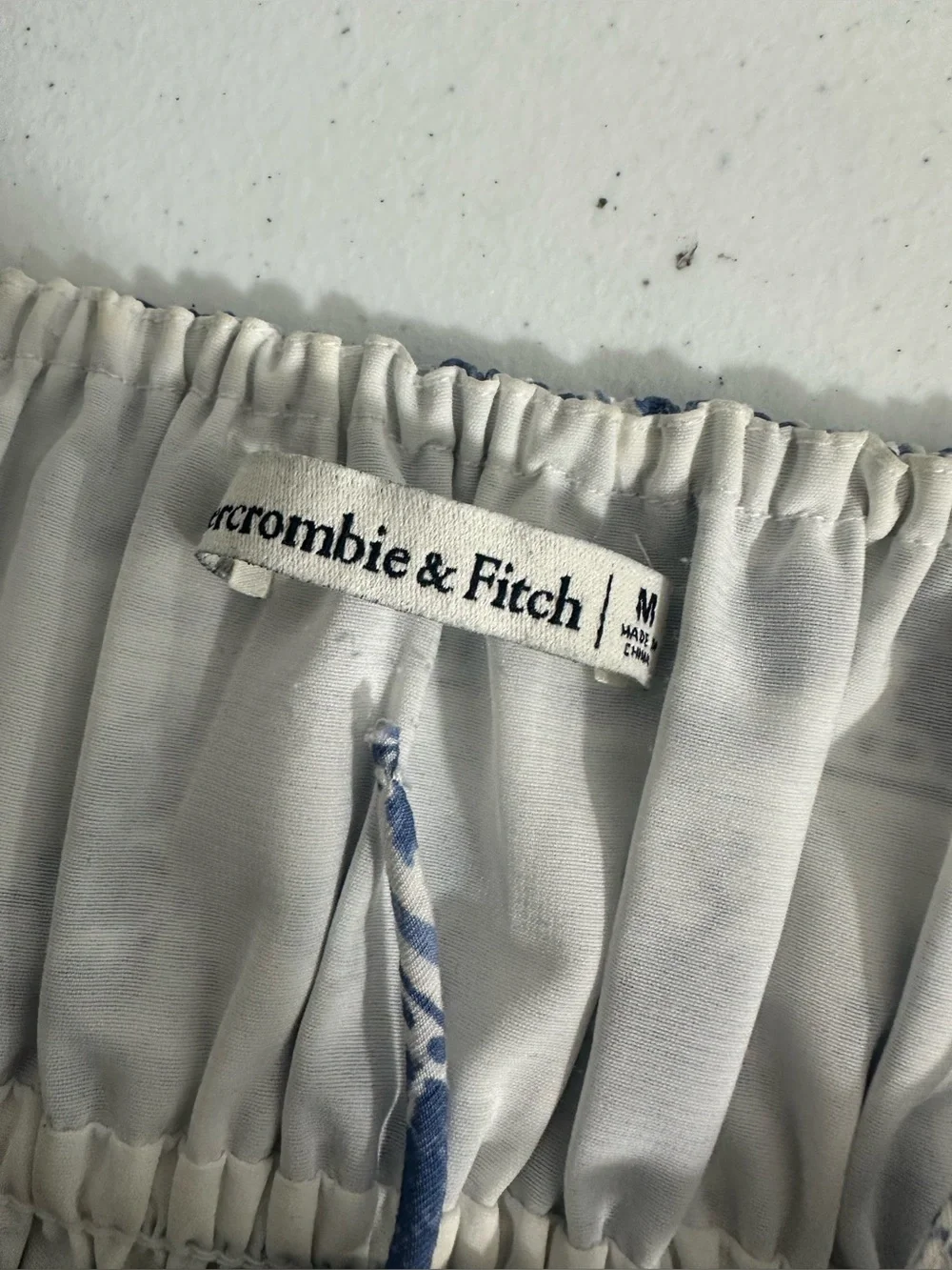 Abercrombie Size Medium Women’s Tie-Front Maxi Blue Dress Adjustable Straps